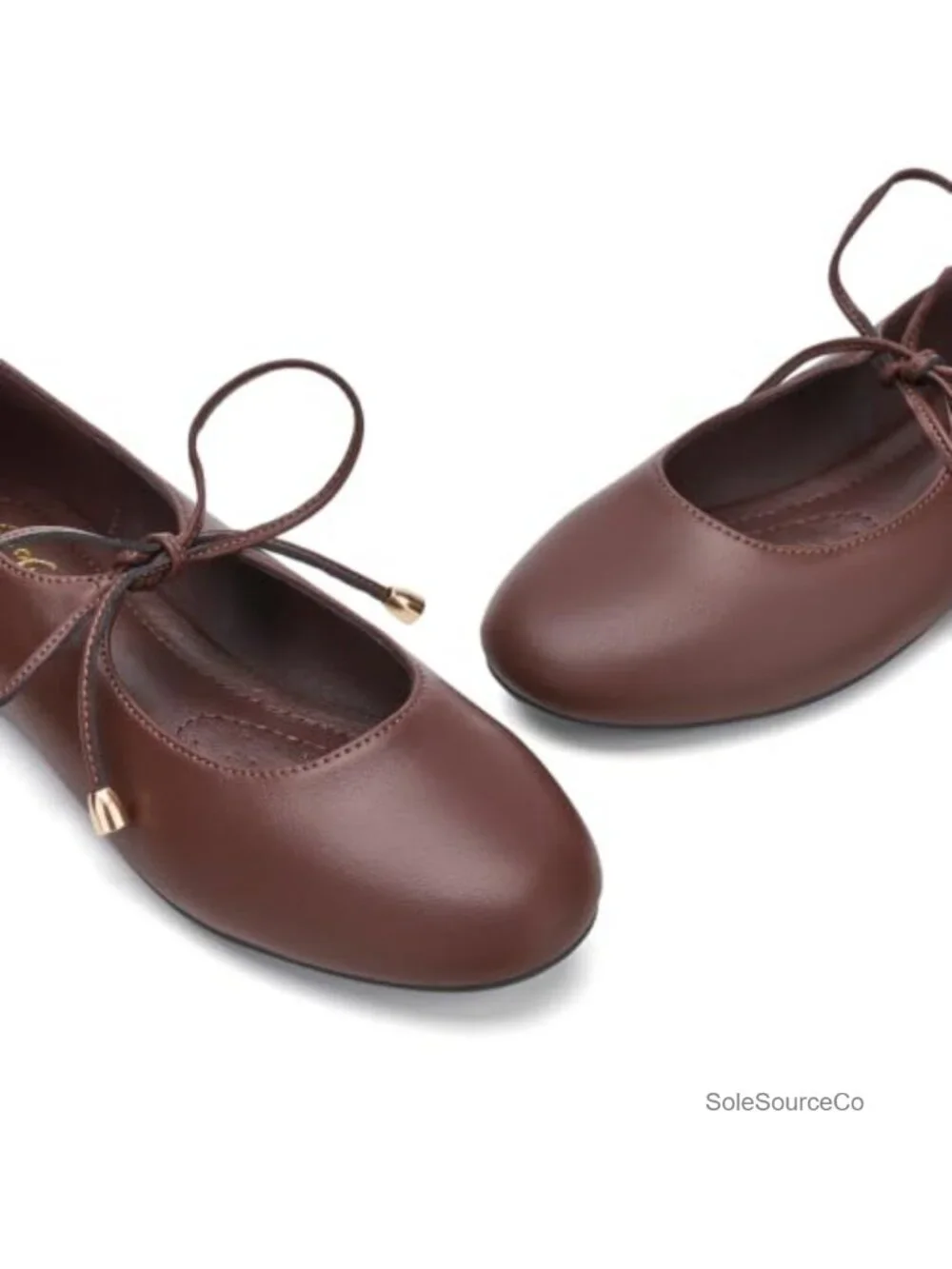 Lace Up Ballet Flats Women Mary Jane Shoes Round Toe Dressy Comfortable